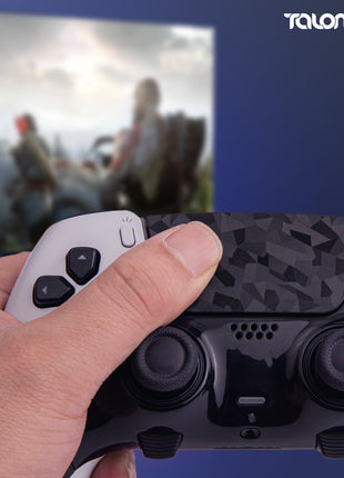 TALONGAMES PS5 DualSense Edge コントローラー 用 タッチパッド プロテクター PlayStation5 ワイヤレスコントローラー 用 保護シール 保護テープ タッチパッドカバー 爽やかな触り心地 (3D ダイヤモンドブラック) (TD42)