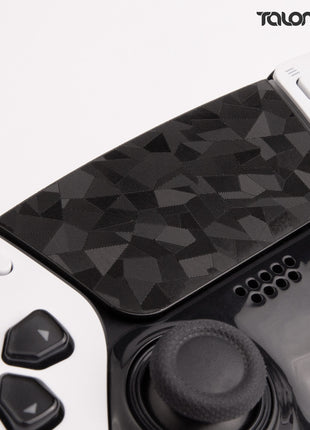 TALONGAMES PS5 DualSense Edge コントローラー 用 タッチパッド プロテクター PlayStation5 ワイヤレスコントローラー 用 保護シール 保護テープ タッチパッドカバー 爽やかな触り心地 (3D ダイヤモンドブラック) (TD42)