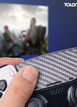 TALONGAMES PS5 DualSense Edge コントローラー用 タッチパッド プロテクター PlayStation5 コントローラー 用 保護シール 2個入り 貼り付け簡単 簡単保護 保護テープ 保護シール タッチパッドカバー (カーボンファイバグレー)(TD58)