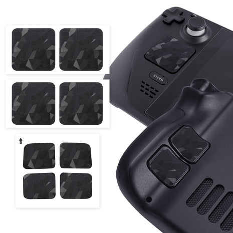 【 トラックパッド保護 ＆ 手触りUP 】 TALONGAMES Steam Deck OLED/Steam Deck 用 トラックパッドプロテクター トラックパッドアクセサリーキット タッチパッドステッカー 背面ボタン用シリコンステッカー 保護カバースキン 触覚フィードバック付き スチームデッキ 対応