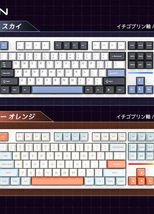 【送料無料】VGN V87/V87 Pro メカニカルキーボード キーボード 87キー無衝突コンパクト Bluetooth5.0/2.4Ghz/Type-Cケーブル ホットスワップ可能 EVA吸音PCB RGBバックライト 潤滑衛星  阿尼亜軸 動力銀軸 イチゴプリン軸 充電式バッテリー 多色選択可能