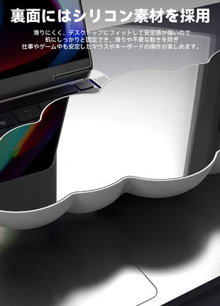 【送料無料】リストレストセット マウスパッド ハンドレスト クラウドリストレイト パソコンクッション 雲状手首クッション ストレス解放 一体型マウスパッド 手首置き 疲労低減 柔らかい素材 通気性 人間工学 五色選択可能 キーボード用リストレスト マウス用 腱鞘炎防止