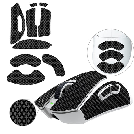 【送料無料】TALONGAMES マウスグリップ テープ Mouse Grip Tape Razer Deathadder V3 Pro 用 極薄 0.5mm 優れる吸水性 アンチスリップ テープ ゲーミングマウス用 滑り止めグリップテープ カット済【 日本正規代理店保証品 】 (TF28)